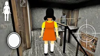 Playing as Squid Games Doll in Granny's Old House | Squid Games Mod