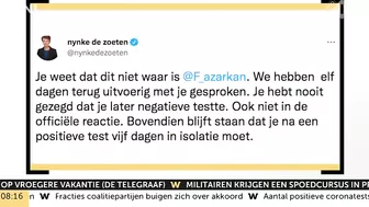 Azarkan (Denk) ruziet op Twitter over coronatest: 'Manifestatie van hoe onvolwassen partij is'