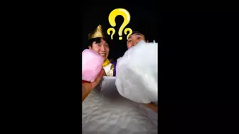 Mystery Cotton Candy Challenge 12 What kind of food comes out of cotton candy? #Shorts