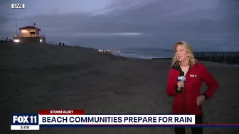 Beach communities prepare for rain