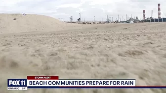 Beach communities prepare for rain