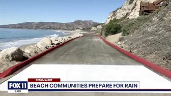 Beach communities prepare for rain