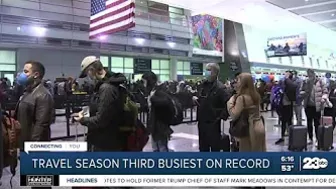 AAA predicts this holiday travel season will be third busiest on record