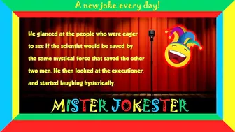 Funny clean joke: He laughed at his own execution... | Joke of the day ????