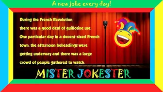 Funny clean joke: He laughed at his own execution... | Joke of the day ????