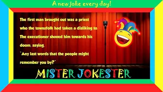 Funny clean joke: He laughed at his own execution... | Joke of the day ????