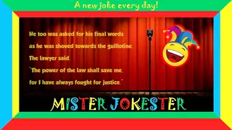 Funny clean joke: He laughed at his own execution... | Joke of the day ????