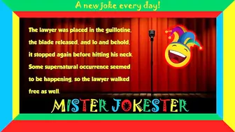 Funny clean joke: He laughed at his own execution... | Joke of the day ????