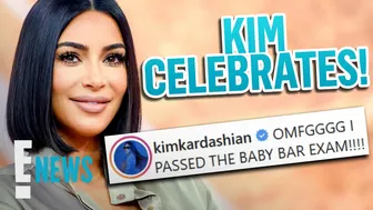 Kim Kardashian Celebrates Passing the Baby Bar | E! News