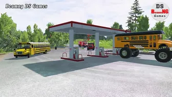 Trucks Cars vs Massive Speed Bumps Beamng Drive DS Games #103