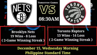 NBA TEAM STANDINGS | NBA SCHEDULE TOMORROW December 15 2021 | NBA GAME RESULT TODAY | NBA STANDINGS