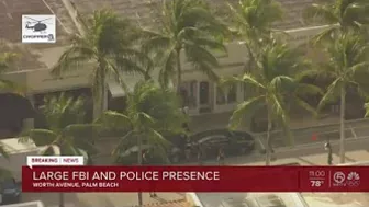 Large FBI presence spotted outside Palm Beach businesses