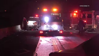 Freeway Vehicle Pile Up Leaves One Dead | Long Beach