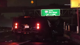 Freeway Vehicle Pile Up Leaves One Dead | Long Beach