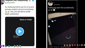 What BTS V  Came Live On Instagram? ???? | Did you get the notification? ???? | BTS G One