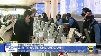 Airline CEOs to testify before Congress ahead of holiday travel crunch l GMA