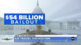 Airline CEOs to testify before Congress ahead of holiday travel crunch l GMA