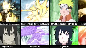 Evolution of Naruto and Sasuke in anime Naruto & Boruto