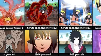 Evolution of Naruto and Sasuke in anime Naruto & Boruto