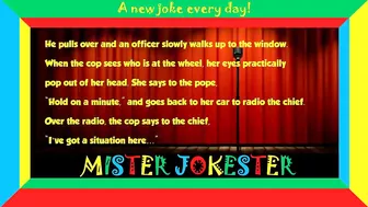 Funny clean joke: She pulled him over, but did not expect this... | Joke of the day ????