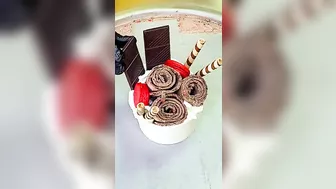 Ice cream challenge! Chocolate cake vs red food ice cream rolls