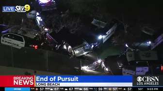 Huntington Beach Police In Pursuit of Suspected Drunk Driver