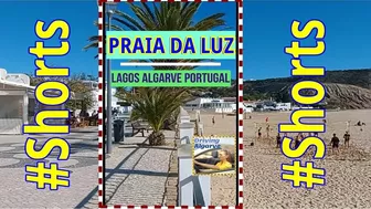 #Shorts PRAIA DA LUZ - Lagos (Algarve Portugal) a quiet and nice beach great for families 12/2021 HD