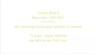 Schöner Leben in Bulgarien - 4. Advent - Grüße aus Sunny Beach