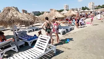 2021 Plaja Corint Beach 4K VIDEO  Sun Summer Party Fun Mamaia Bikini Beach.