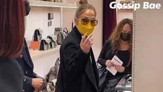 Jennifer Lopez surrounded by REBELS4CAUSES animal activists chanting “Shame on you Jennifer Lopez”!