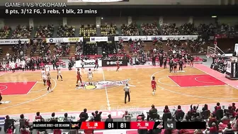 Thirdy Ravena vs Osaka Evessa 2-Games Recap / 18 Points, 6 Rebs, 5 Asts, 2 BLOCKS (Dec 18 & 19 2021)