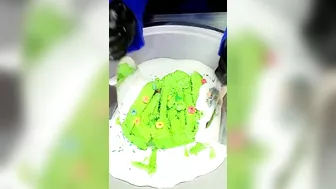 Ice cream challenge! Pink food vs green food ice cream rolls