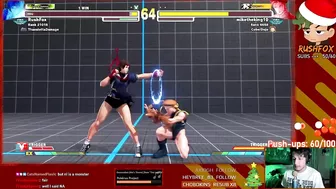 This Cammy thinks the floor is lava. | Sakura stream highlight