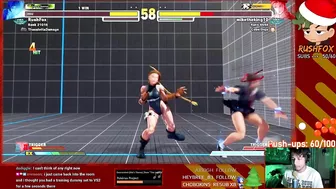 This Cammy thinks the floor is lava. | Sakura stream highlight