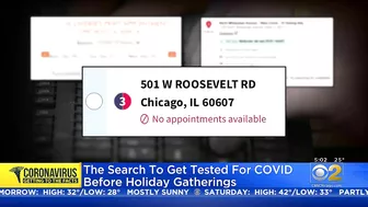 COVID Testing Sites Books Ahead Of Holiday Travel