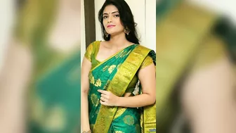 Indian models in stylish saree blouses