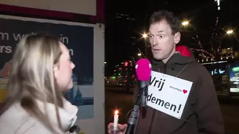 Kinderen geïndoctrineerd op protest? 'Vaccin vrije keuze!'