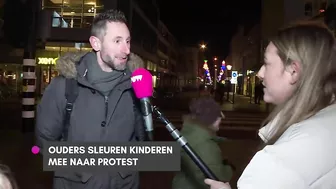 Kinderen geïndoctrineerd op protest? 'Vaccin vrije keuze!'