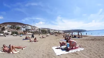 Canary Island DECEMBER 2021 :: BEACH SPAIN Playa Las Americas