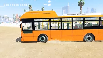 Bus Transport Delivery With Truck at the Beach - Car Truck Games GTA 5