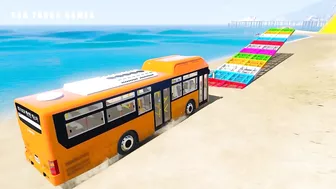 Bus Transport Delivery With Truck at the Beach - Car Truck Games GTA 5