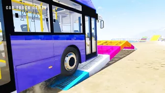 Bus Transport Delivery With Truck at the Beach - Car Truck Games GTA 5