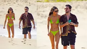 On vacation in St. Barts, Scott Disick relaxes in a bikini with Bella Banos.