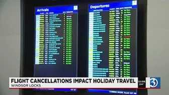 VIDEO: Holiday flight cancelations impact travel