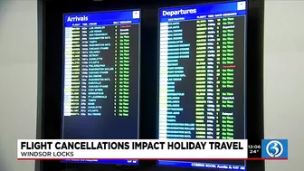 VIDEO: Holiday flight cancelations impact travel