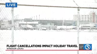 VIDEO: Holiday flight cancelations impact travel