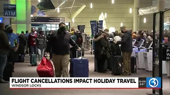 VIDEO: Holiday flight cancelations impact travel