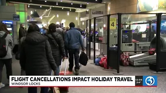 VIDEO: Holiday flight cancelations impact travel