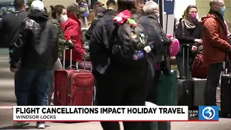 VIDEO: Holiday flight cancelations impact travel