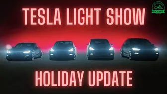 Tesla Model 3 Light Show Demo | Holiday Software Update 2021.44.25.2